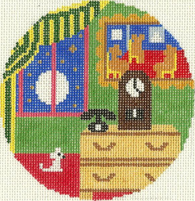 Bears on Chairs Ornament - The Flying Needles