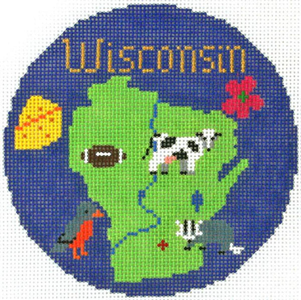 Wisconsin Ornament - The Flying Needles