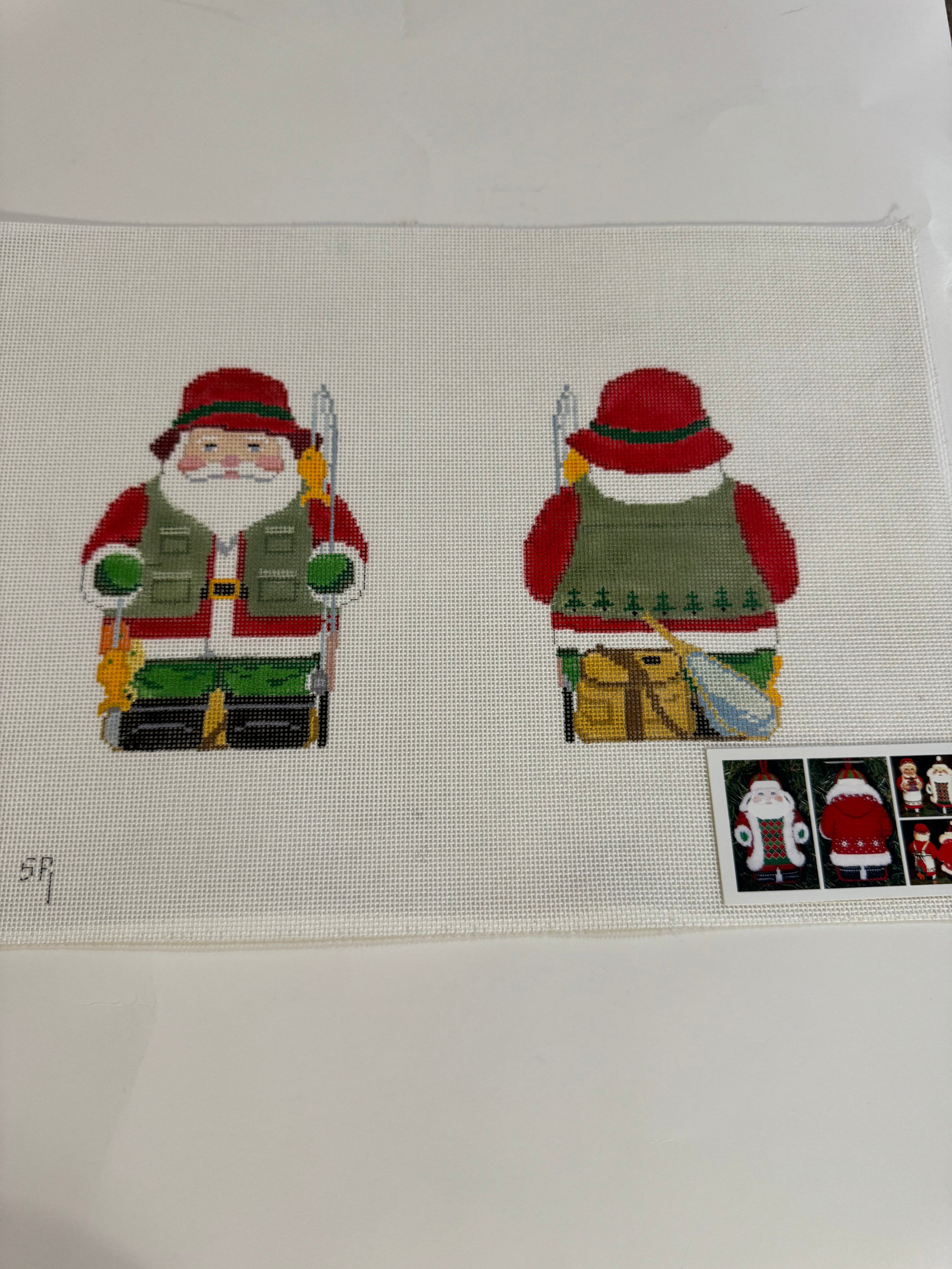 Fishing Santa, 2 sided - The Flying Needles