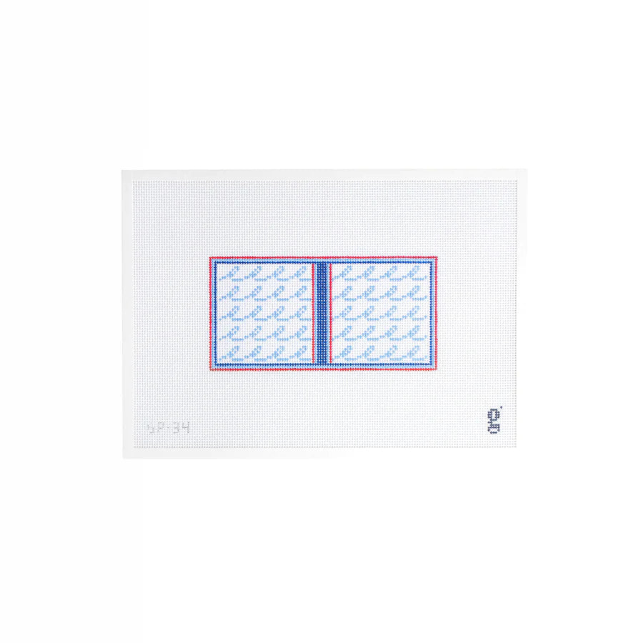 Squiggle Wave Rectangular Canvas - The Flying Needles