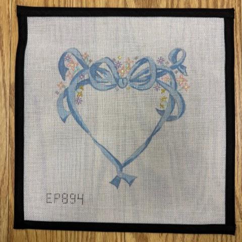 Floral Ribbon Heart - The Flying Needles