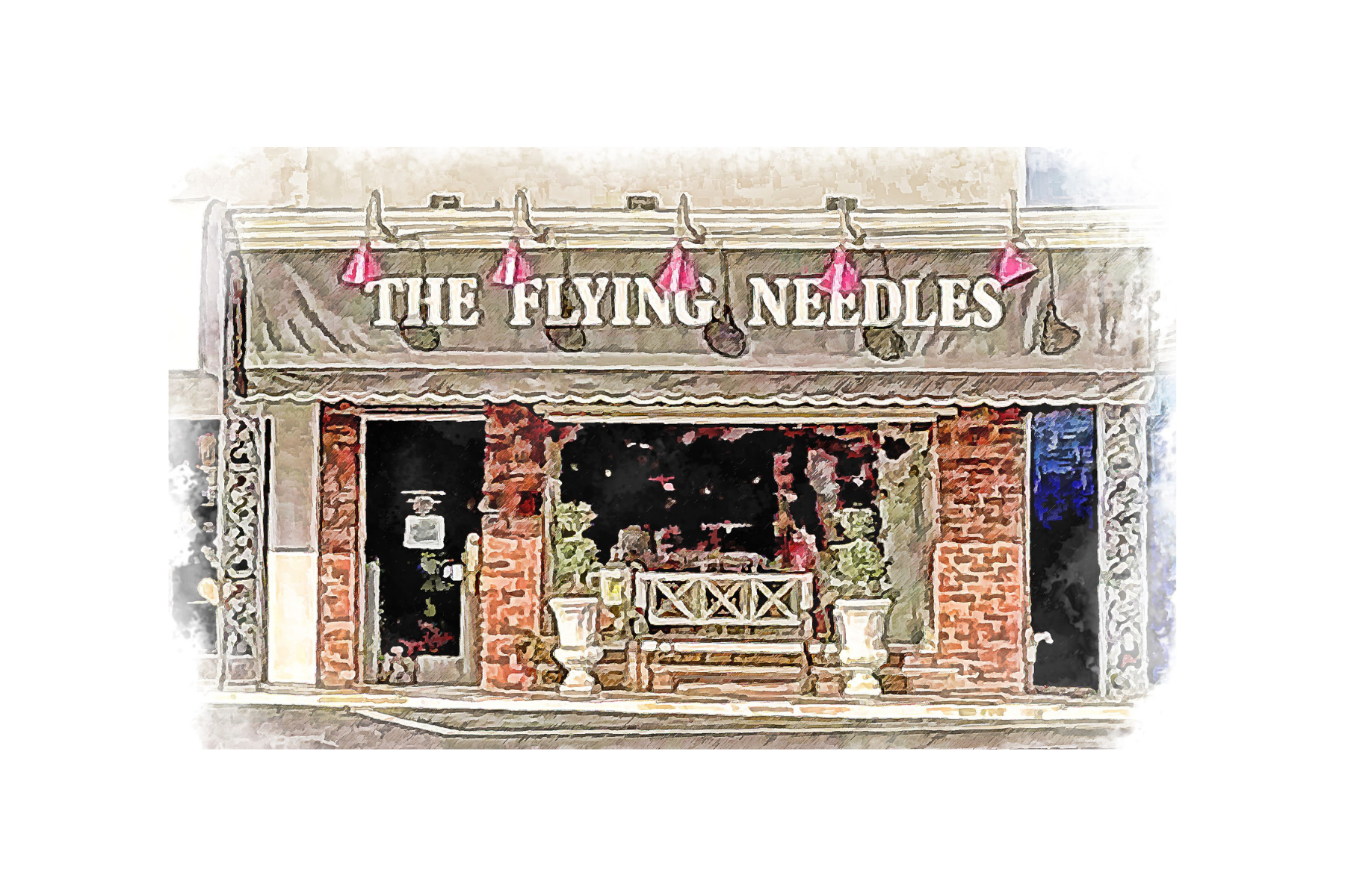 Needlepoint in Block Letters - The Flying Needles