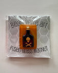 Poison Bottle Fused Glass Needle Minder