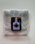 Poison Bottle Fused Glass Needle Minder