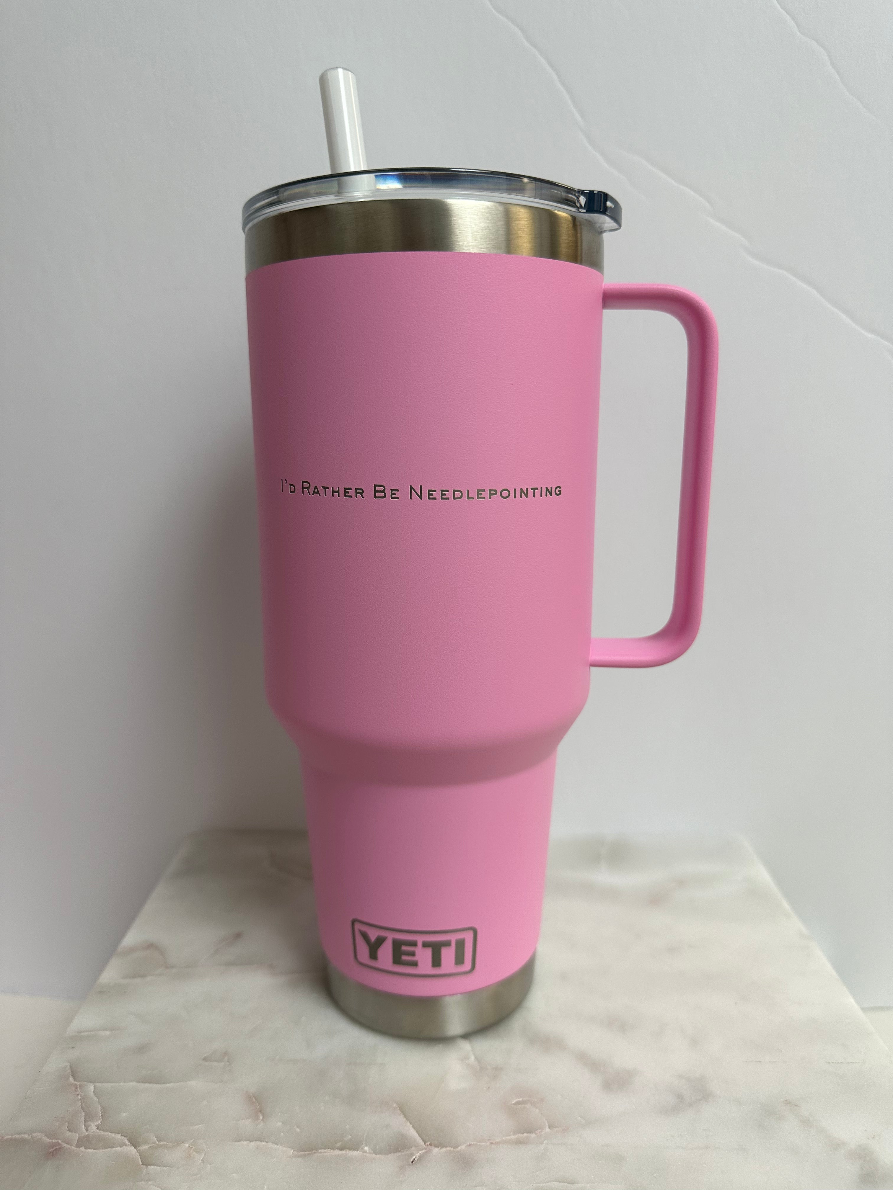 Branded 40oz Yeti Rambler with Straw Lid - The Flying Needles