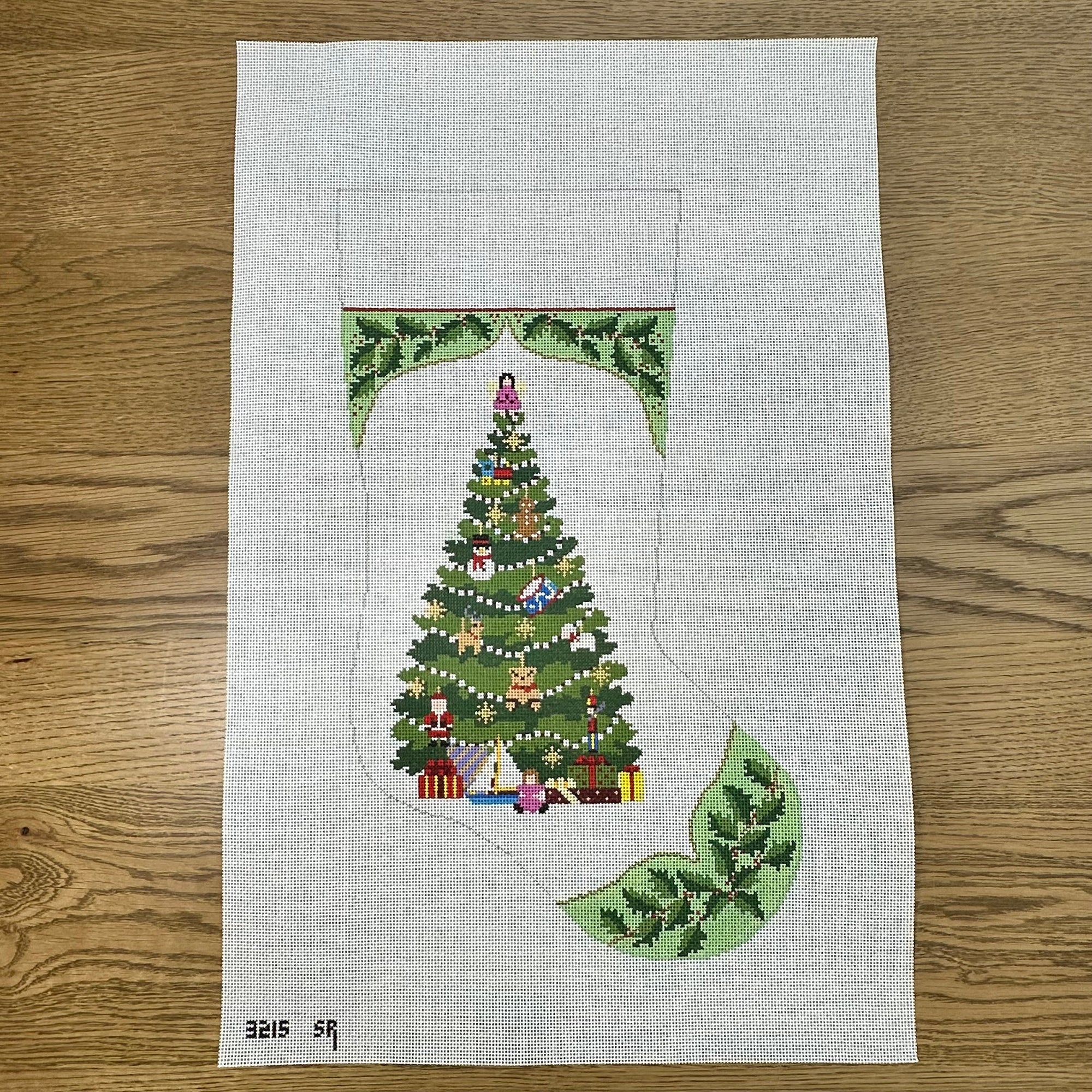 Holly, Toy Tree Insert, Stocking - The Flying Needles