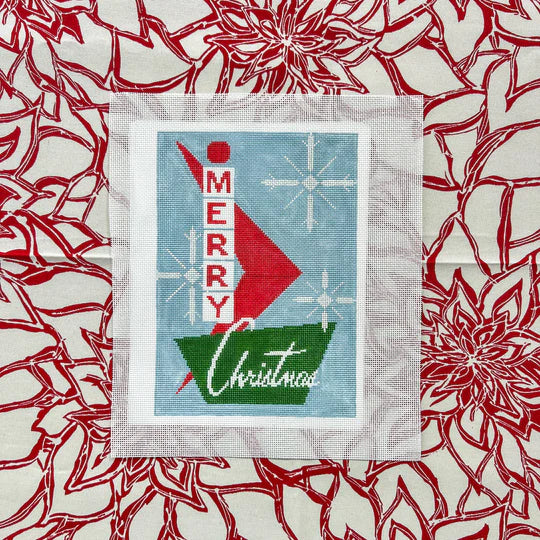 Retro Merry Christmas Sign - The Flying Needles