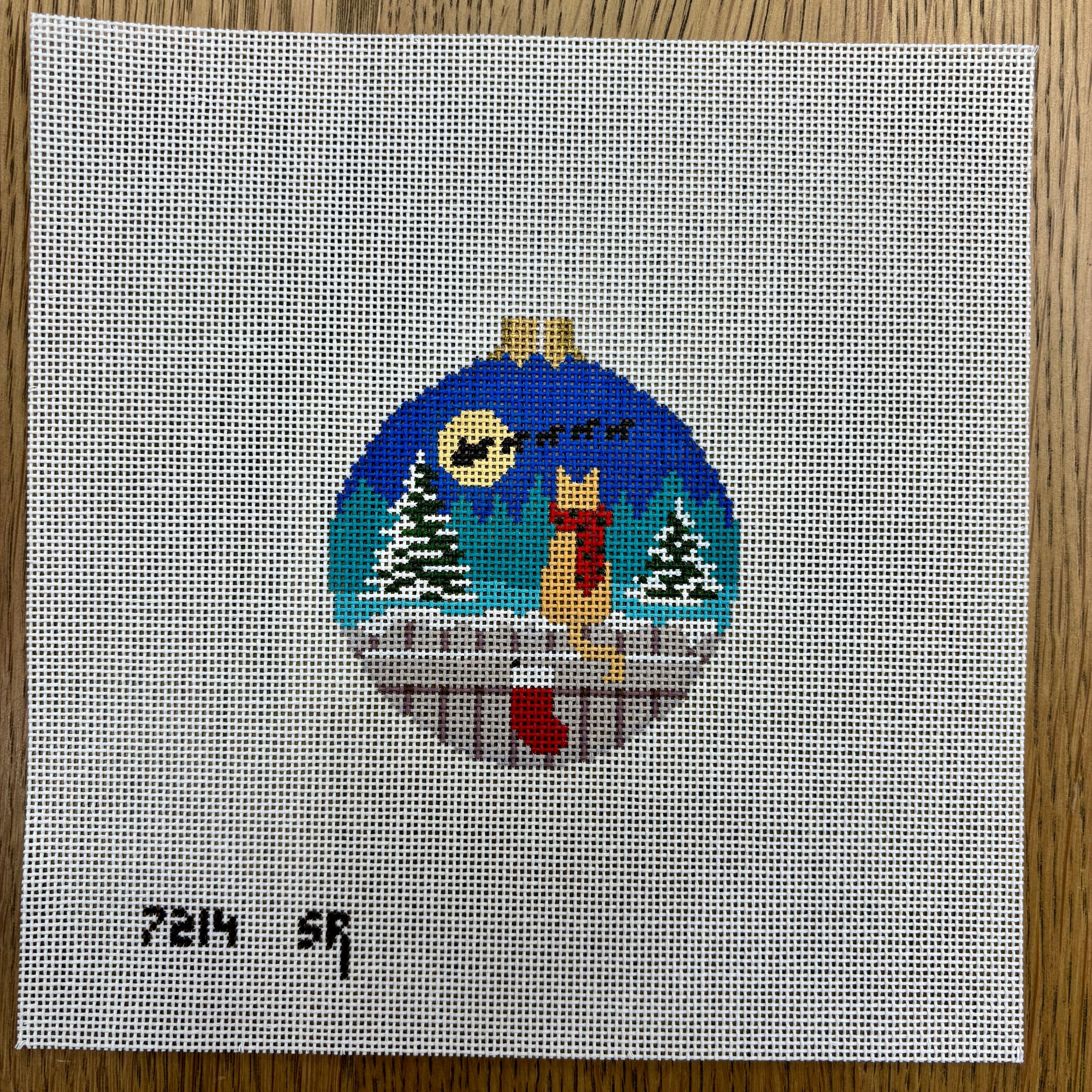 Cat Waiting, 3.25" Round - The Flying Needles