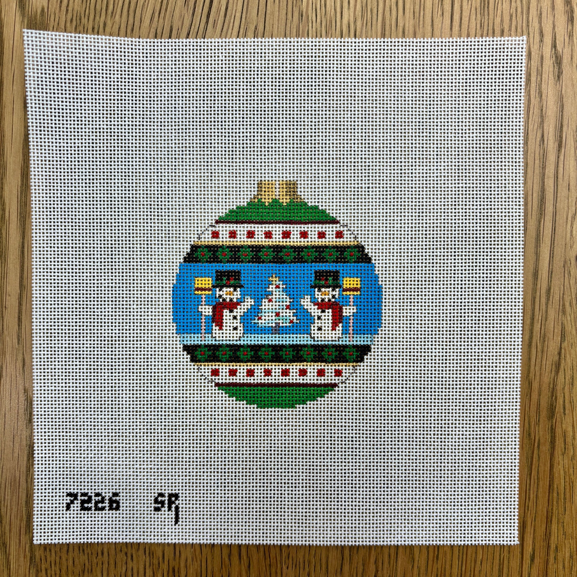 Snowmen, 3.25" Round - The Flying Needles