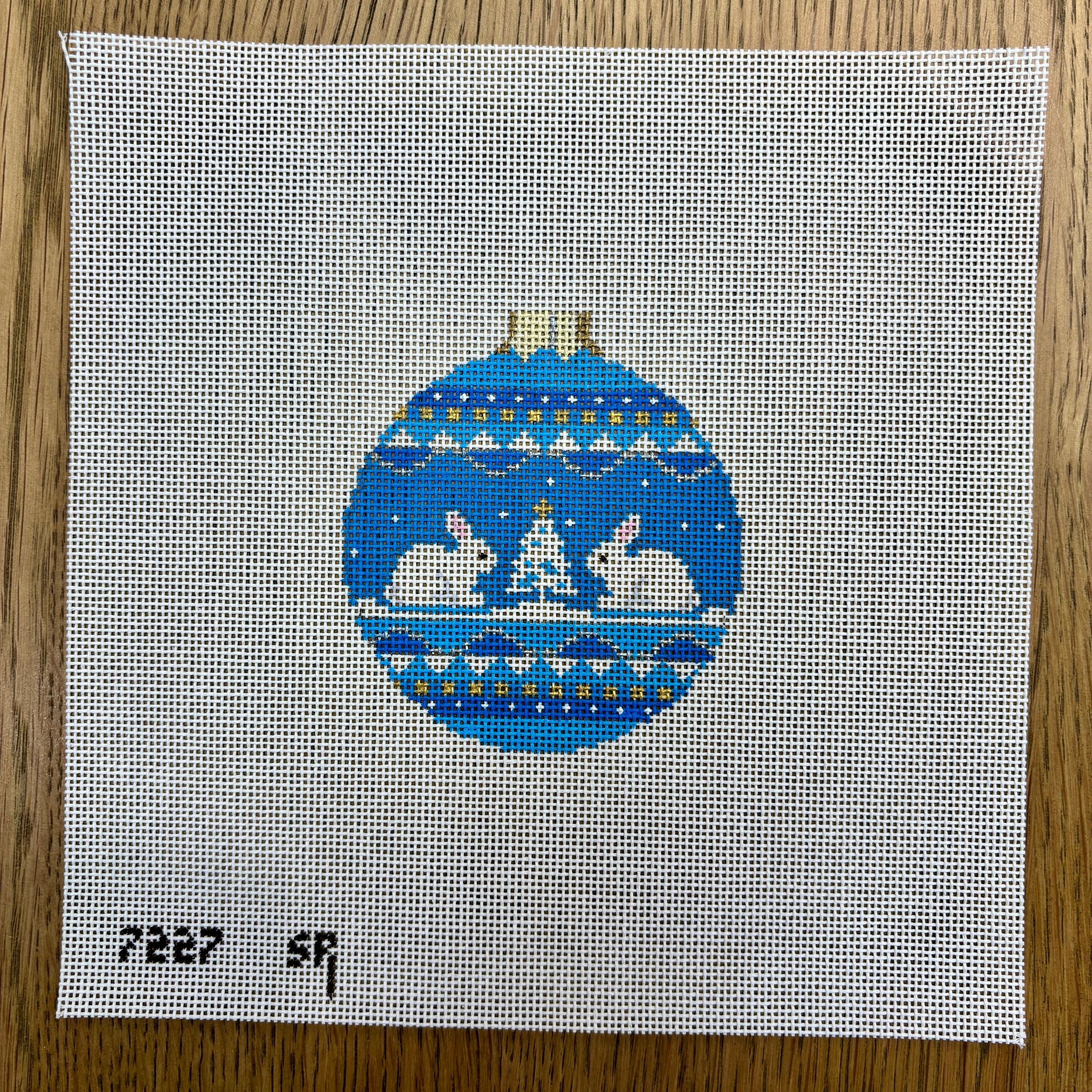 Snow Bunnies, 3.25" Round - The Flying Needles