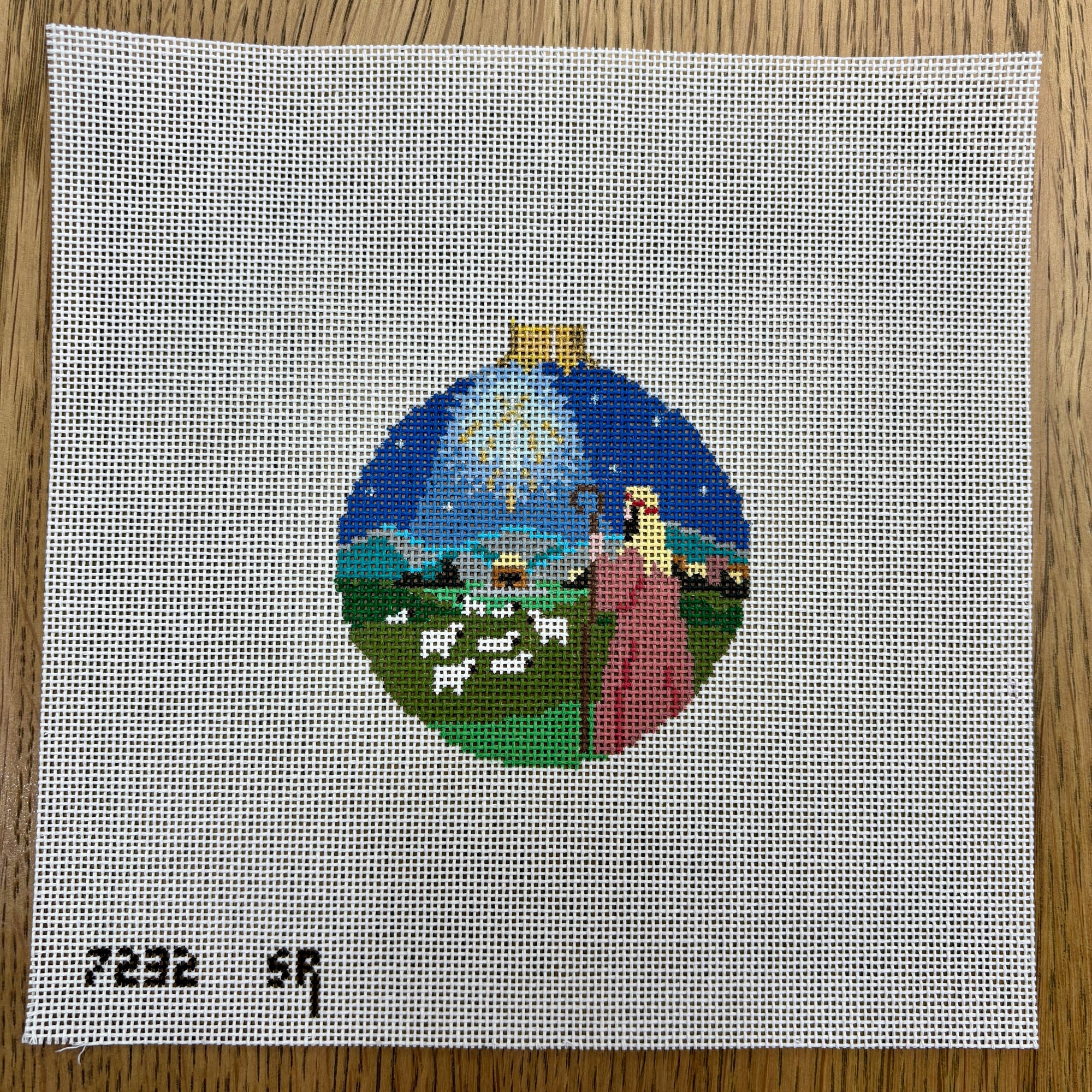 Nativity Shepherd, 3.25" Round - The Flying Needles