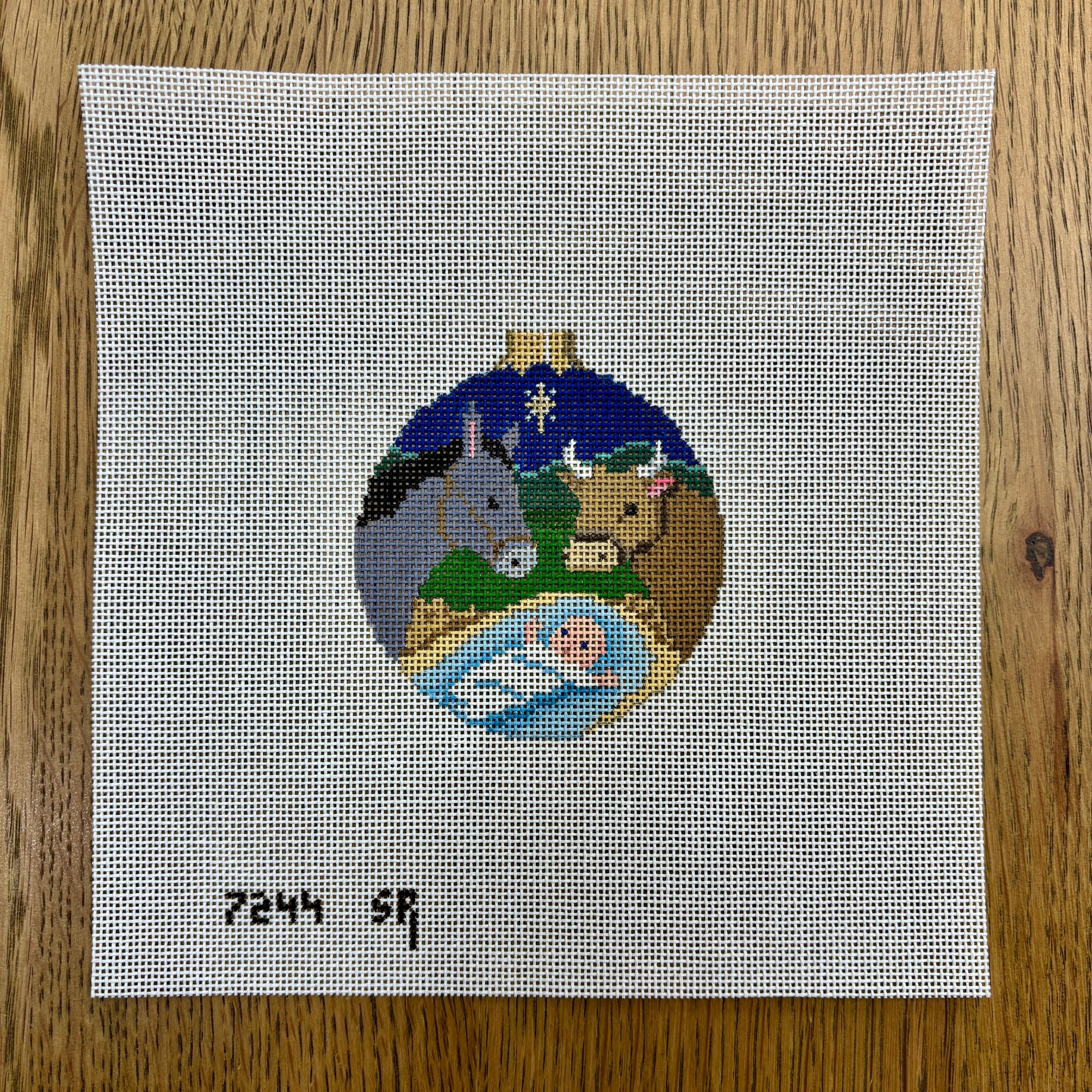 Jesus with Animals, 3.25" Round - The Flying Needles