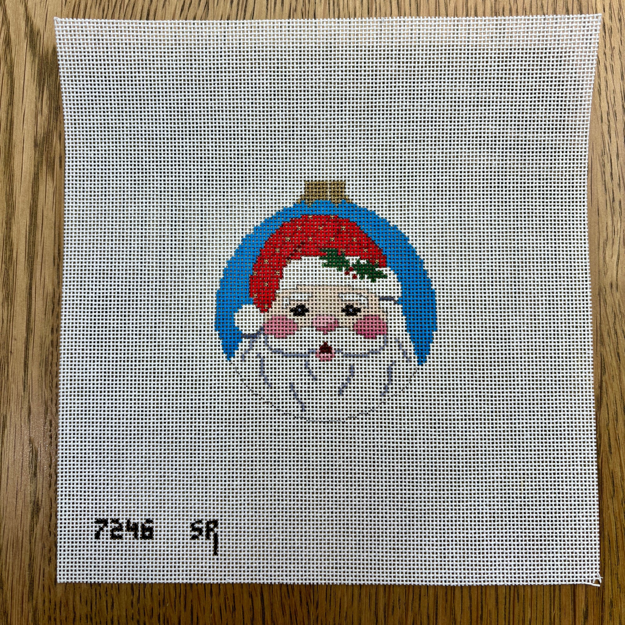 Santa Face, 3.25" Round - The Flying Needles