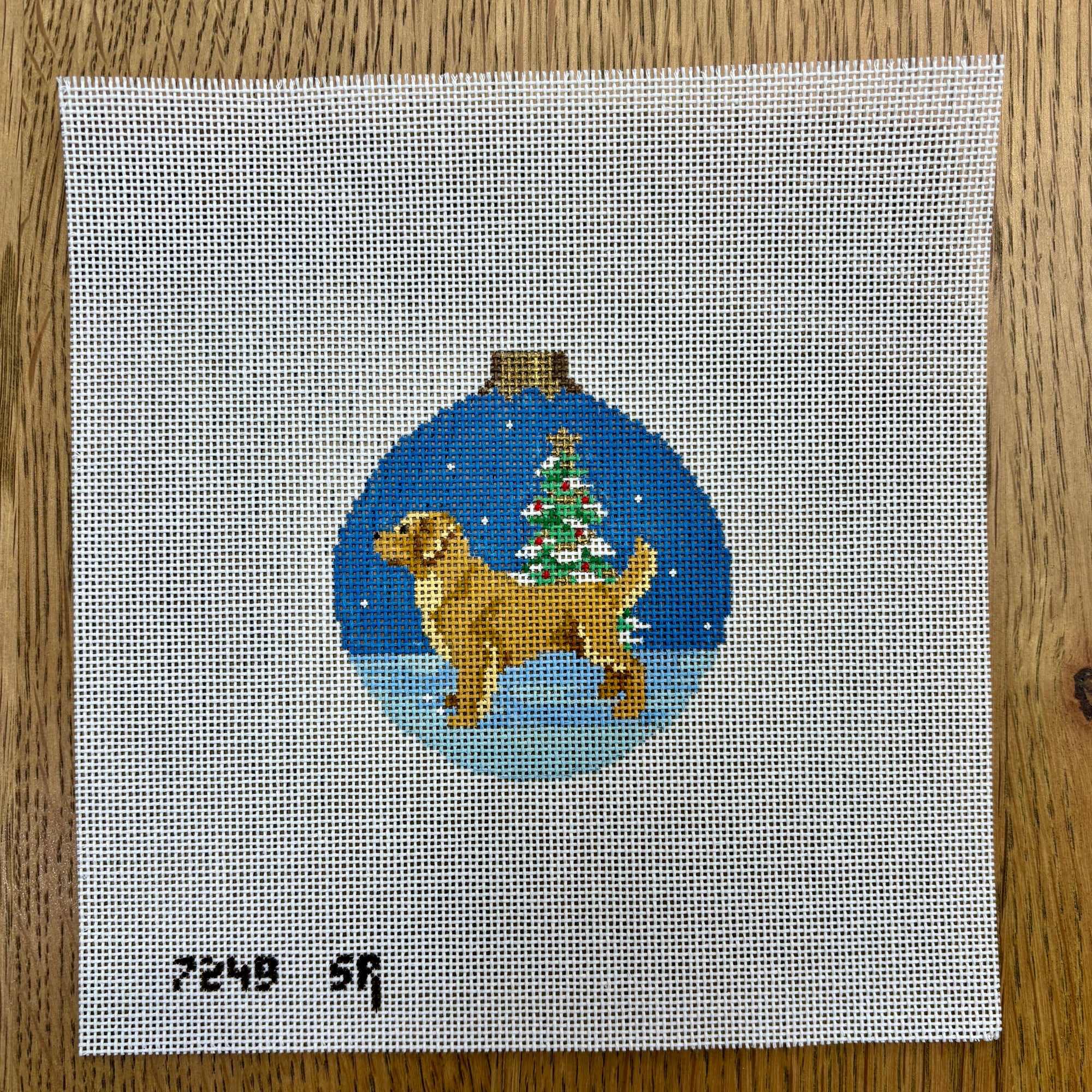 Golden Retriever, 3.25" Round - The Flying Needles