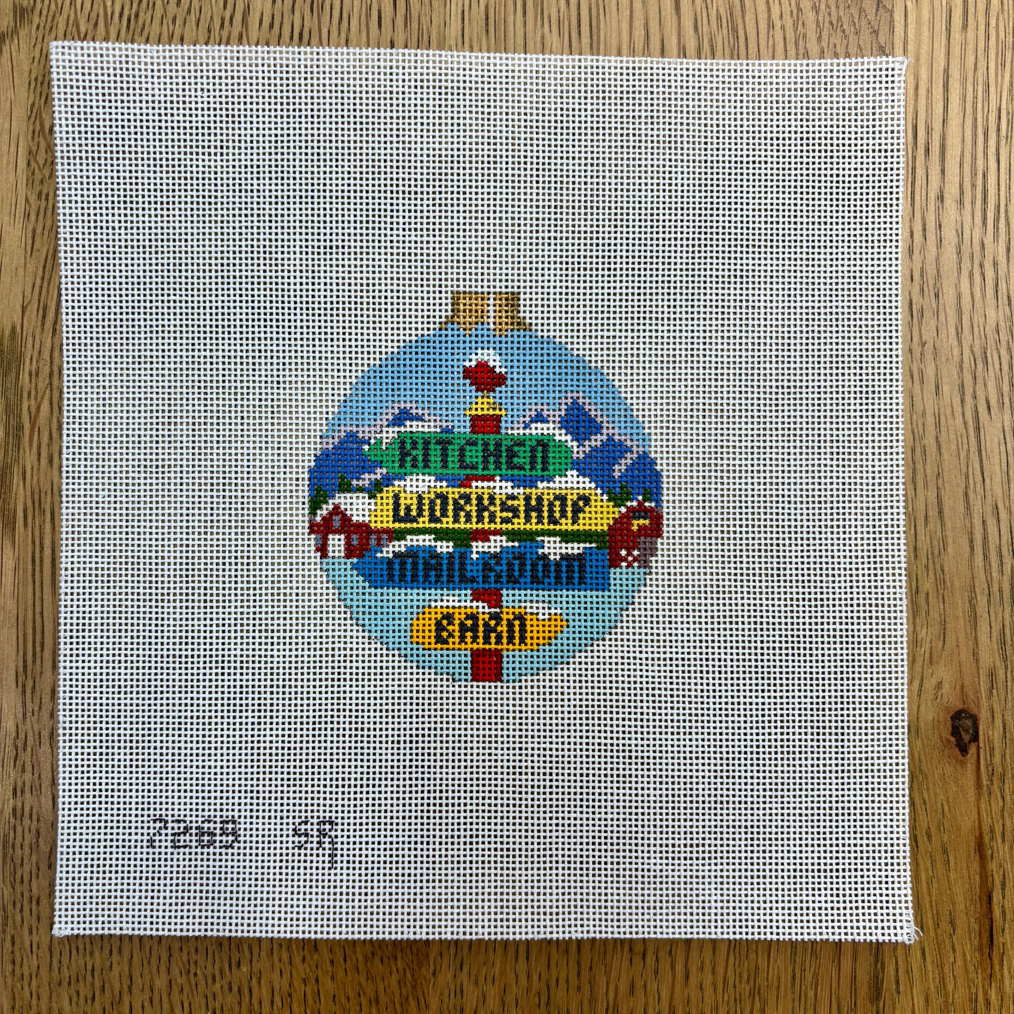 North Pole Signs, 3.25" Round - The Flying Needles