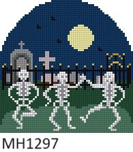 Dancing Skeletons, Stand-up - 18 mesh - The Flying Needles