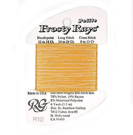 Petite Frosty Rays PY102 Yellow Pearl - The Flying Needles