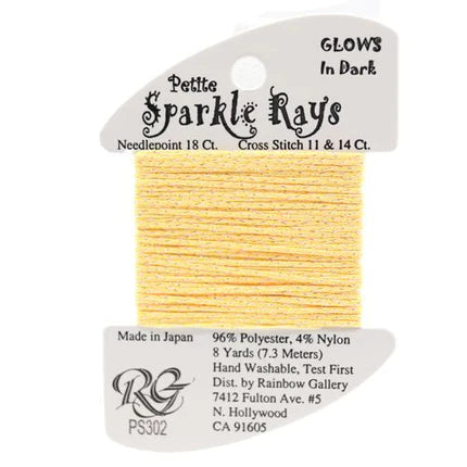 Petite Sparkle Rays PS302 Yellow Glow in the Dark - The Flying Needles