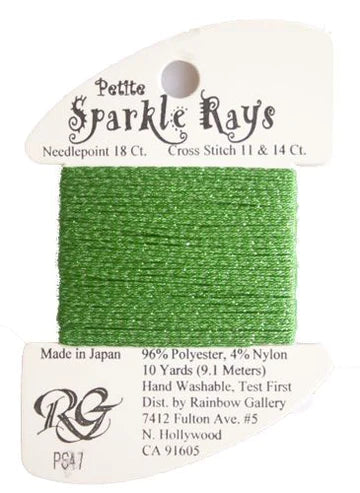 Petite Sparkle Rays PS47 Light Christmas Green - The Flying Needles