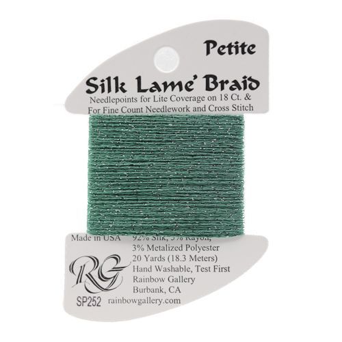 Petite Silk Lame SP252 Caribbean Green - The Flying Needles
