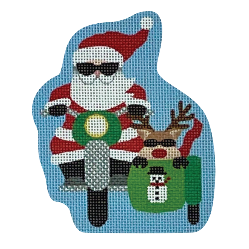 Snowman Sidecar Santa - The Flying Needles