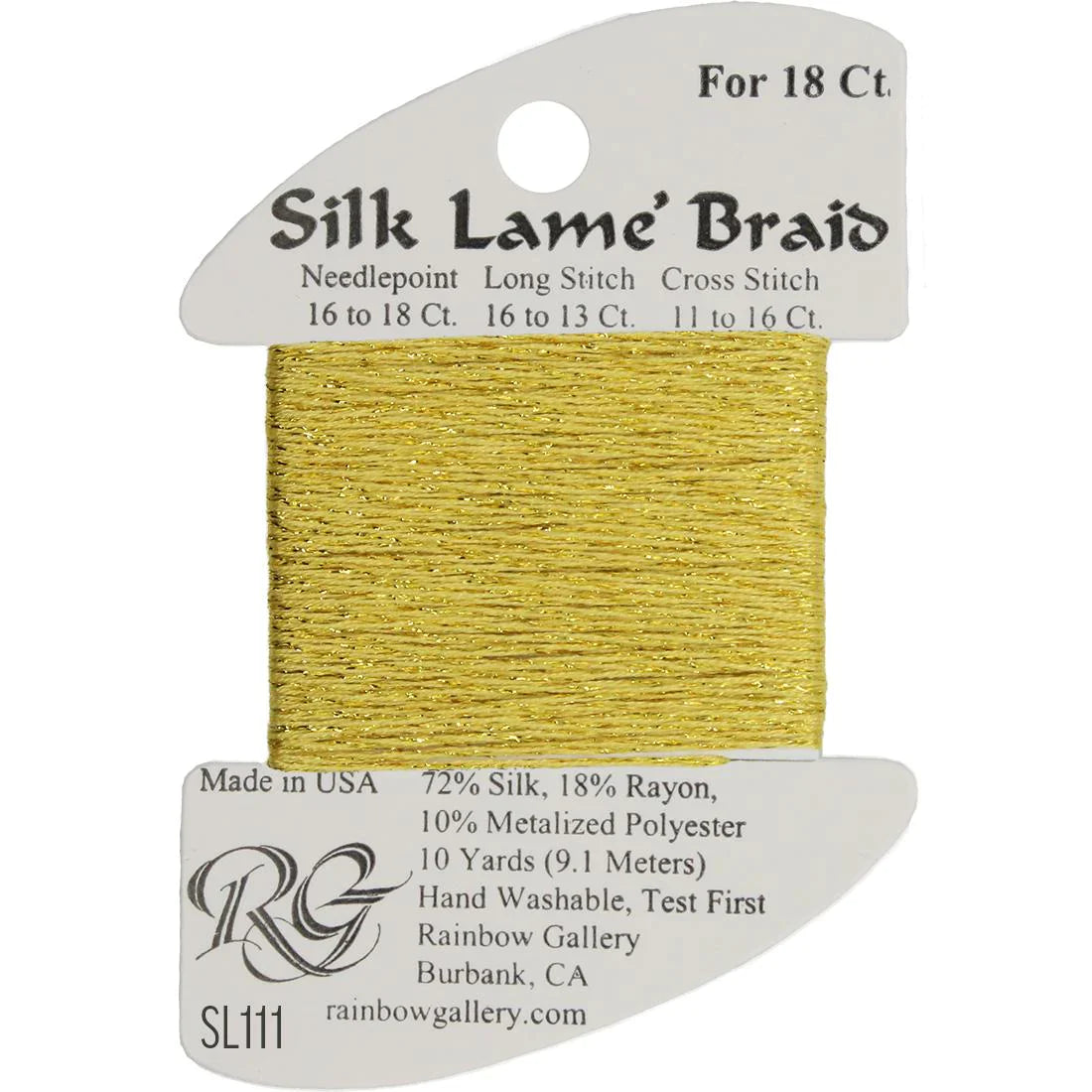 Silk Lame Braid SL111 Chardonnay