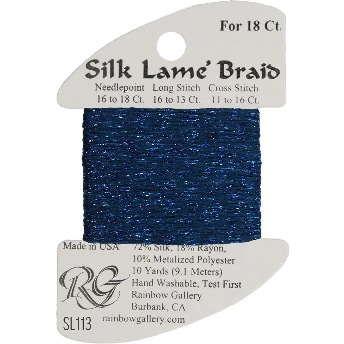 Silk Lame Braid SL113 Sapphire