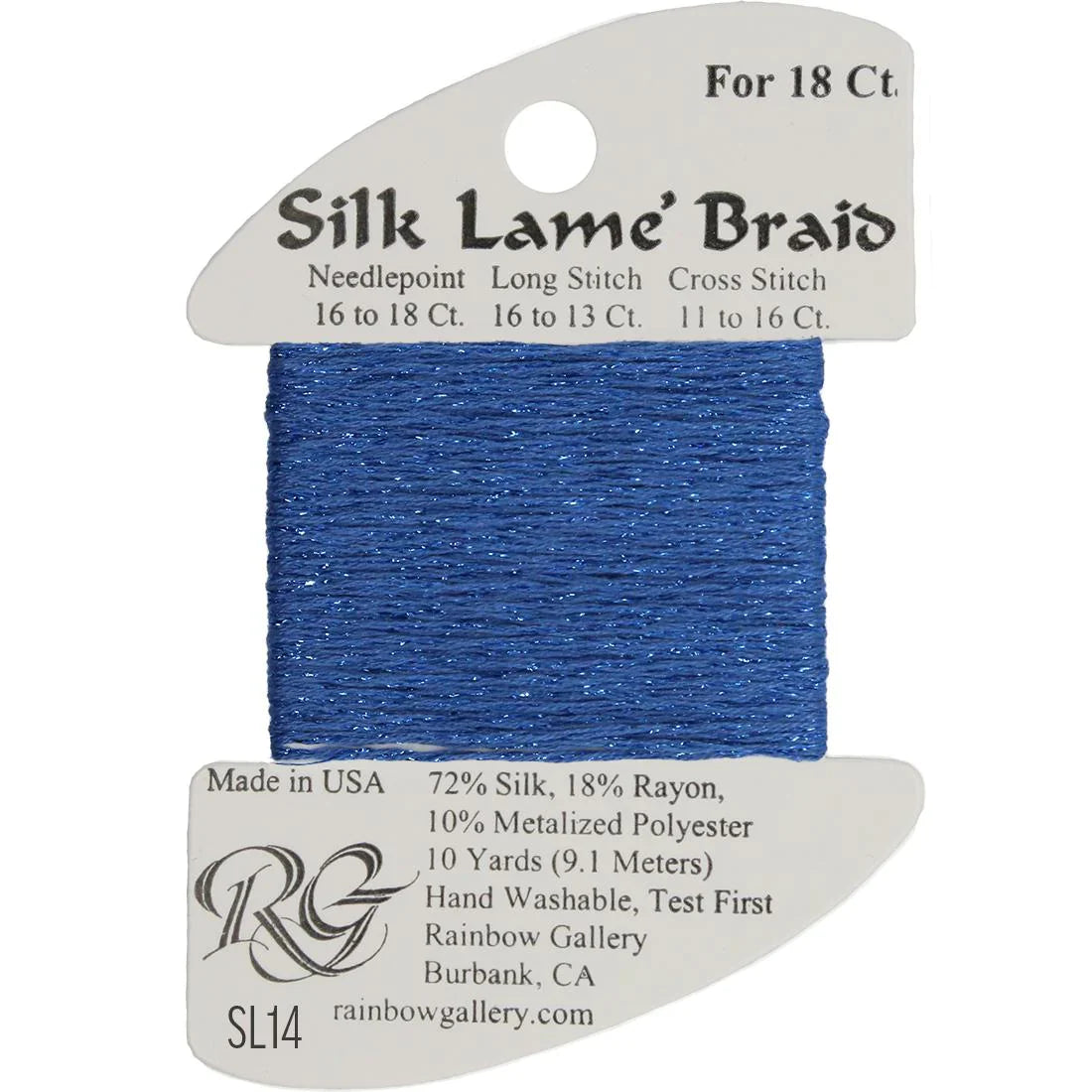 Silk Lame Braid SL14 Blue