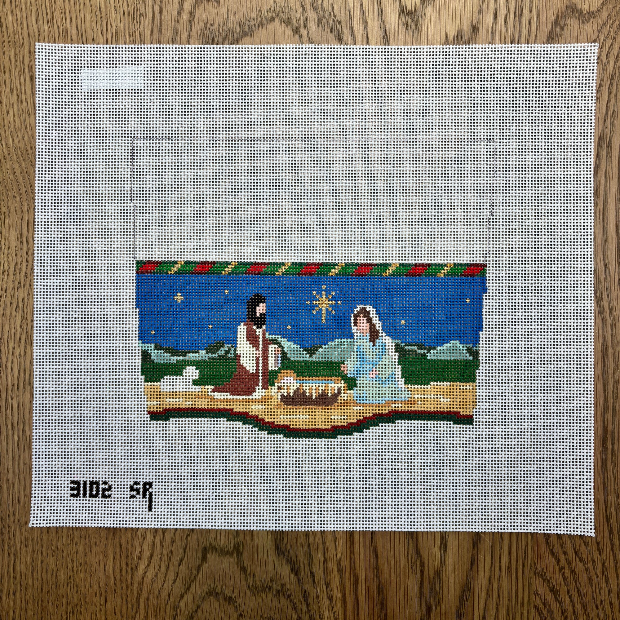 Stocking Cuff, Nativity - The Flying Needles
