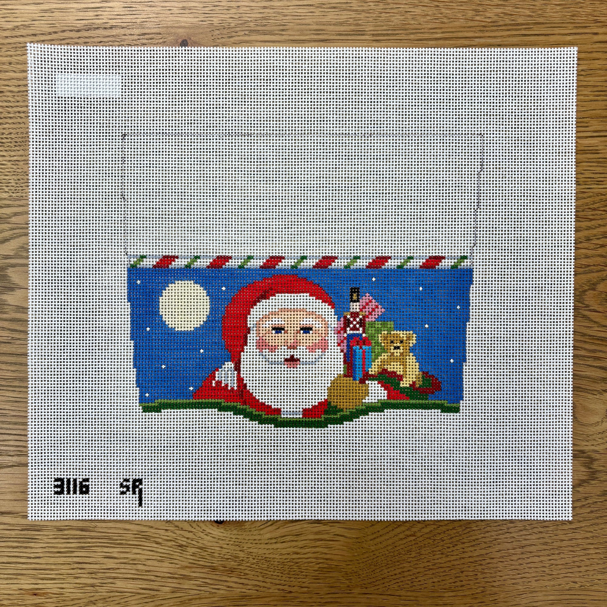 Stocking Cuff, Santa and Bag - The Flying Needles