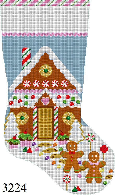 Gingerbread House, Stocking - The Flying Needles