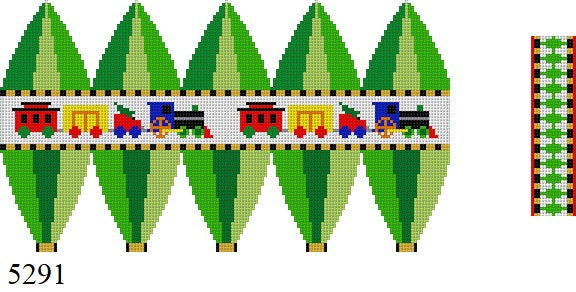 Train, Hot Air Balloon - 18 mesh - The Flying Needles