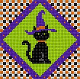 Witch Hat Cat - The Flying Needles