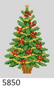Poinsettia Tree, Ornament - The Flying Needles
