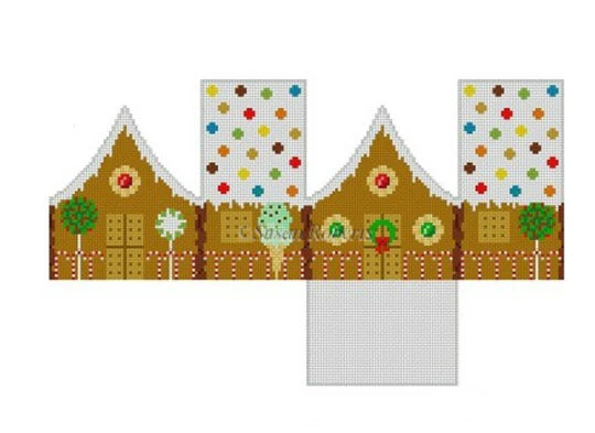 3D M&M Arched Roof Gingerbread House - The Flying Needles