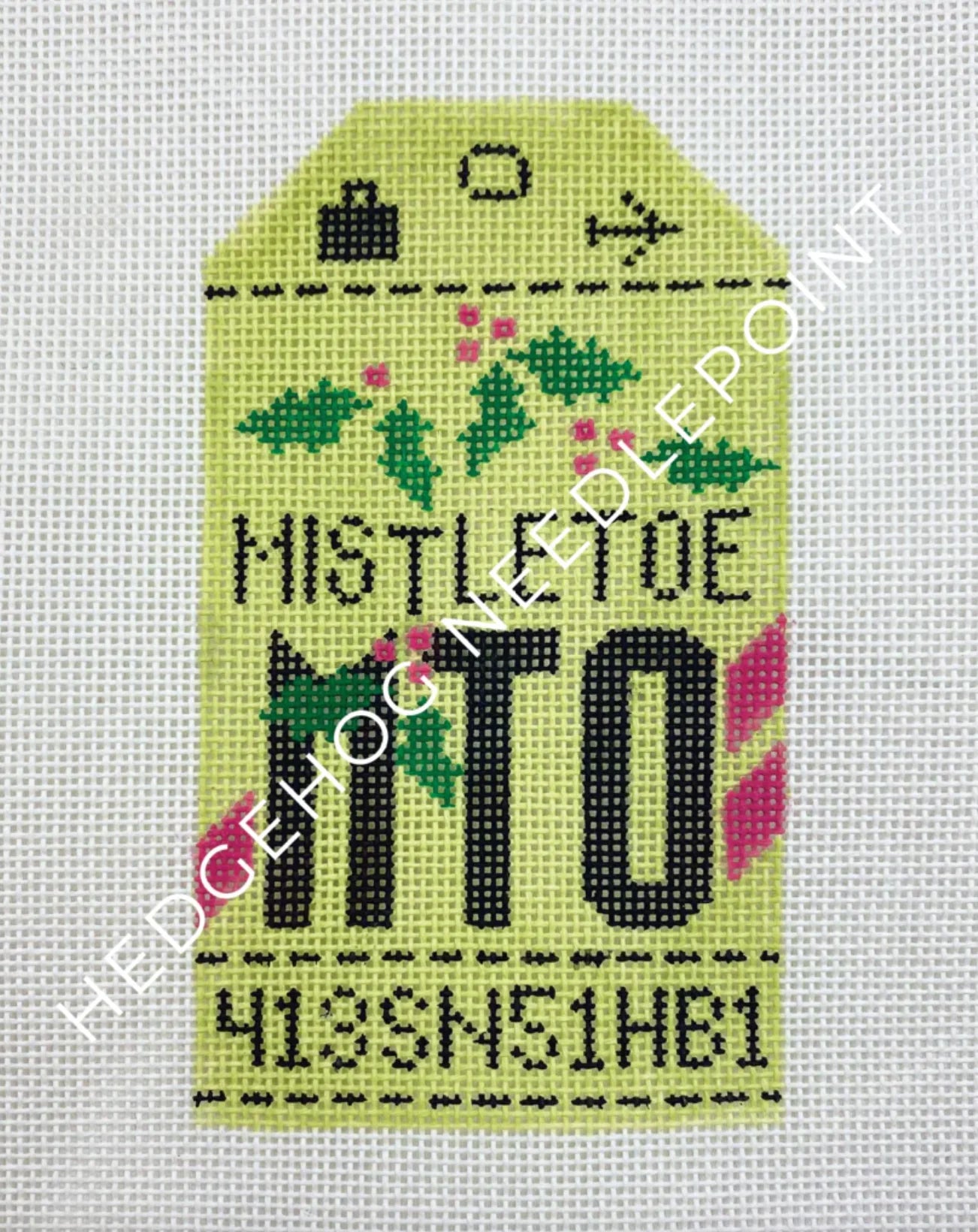 Mistletoe Luggage Tag - The Flying Needles