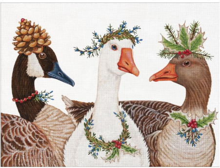 Festive Geese - The Flying Needles