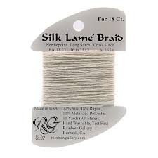 Silk Lame Braid SL02 White