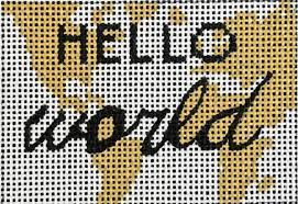 Hello World Luggage Tag - The Flying Needles