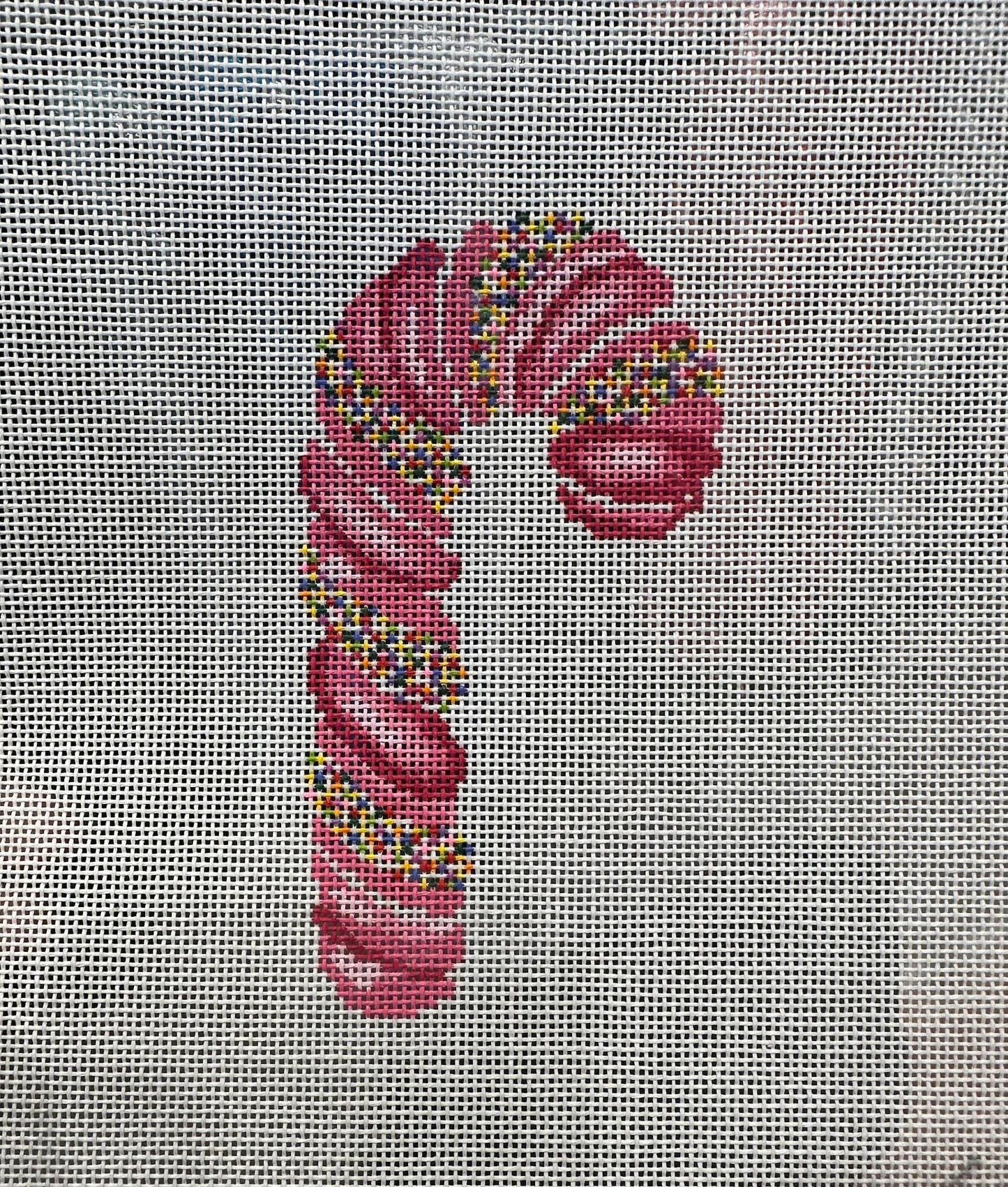 Pink Sprinkle Candy Cane