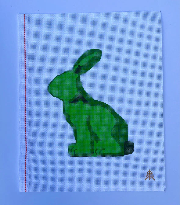 Left Facing Spring Green Bunny - The Flying Needles