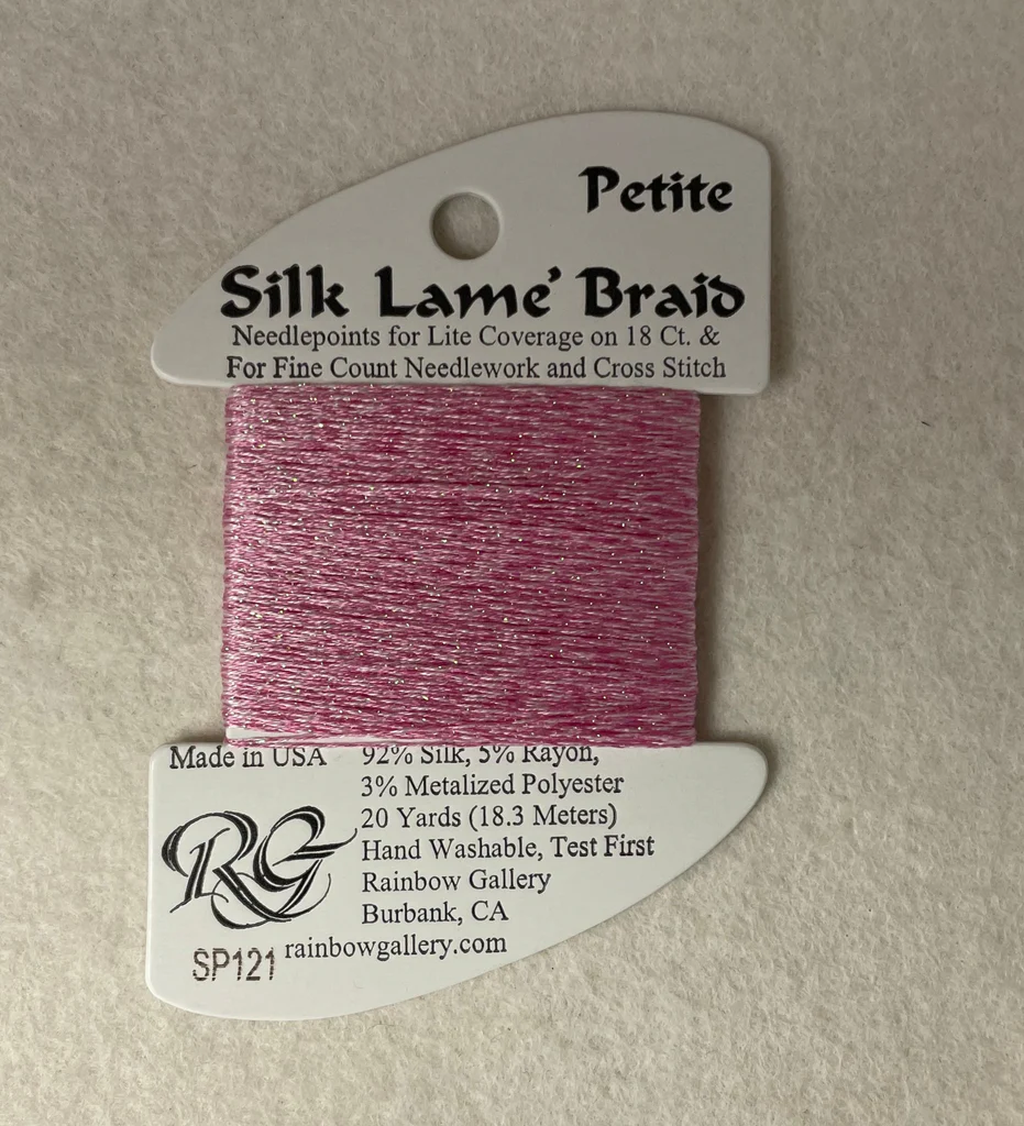 Petite Silk Lame SP121 Medium Raspberry - The Flying Needles