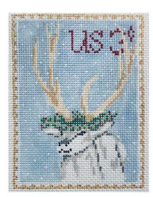 Vintage Stamp Collection - Reindeer - The Flying Needles