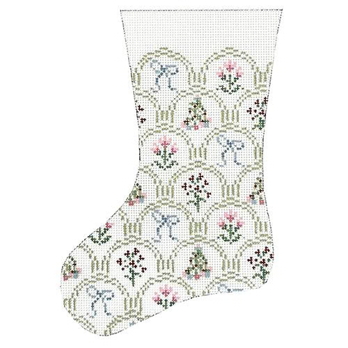 Holiday Scallop Mini Sock - The Flying Needles
