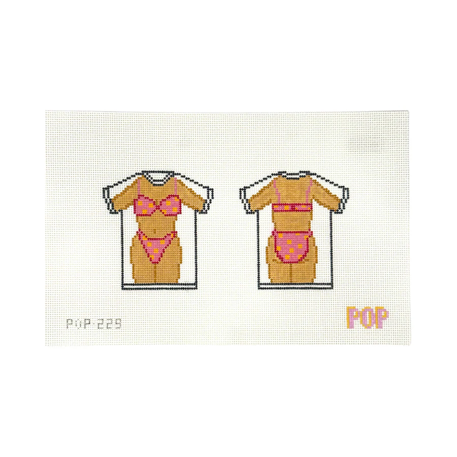 Two Sided Pink Bikini Shirt - The Flying Needles
