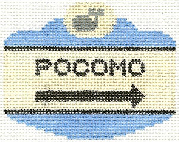 Pocomo Sign Ornament - The Flying Needles