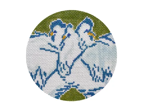 Twelvetide in Color - Three French Hens - The Flying Needles