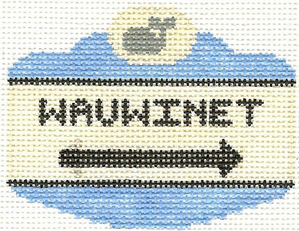 Wauwinet Sign Ornament - The Flying Needles
