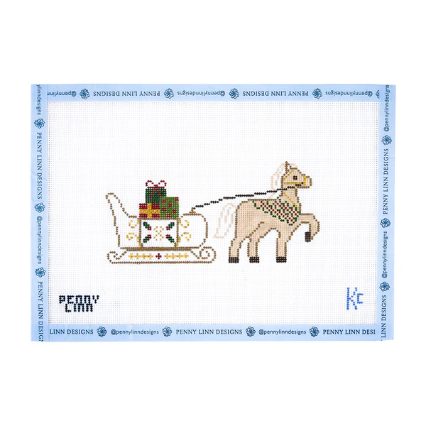 Vintage Winter Village Series: Horse & Sleigh - The Flying Needles