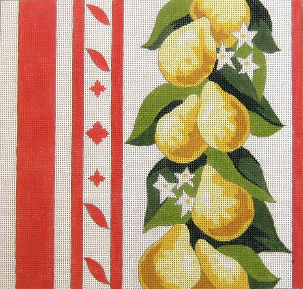 Lemon Border Pillow - The Flying Needles